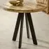 Surrey 4-Seater Round Dining Table - Brown, Wood