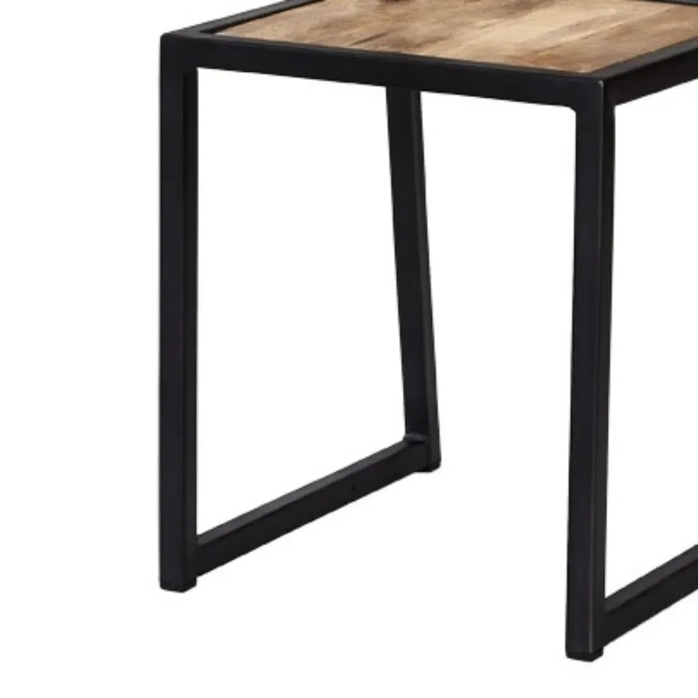 Surrey Metal and Wood Dining Chair - Brown