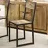 Surrey Metal and Wood Dining Chair - Brown