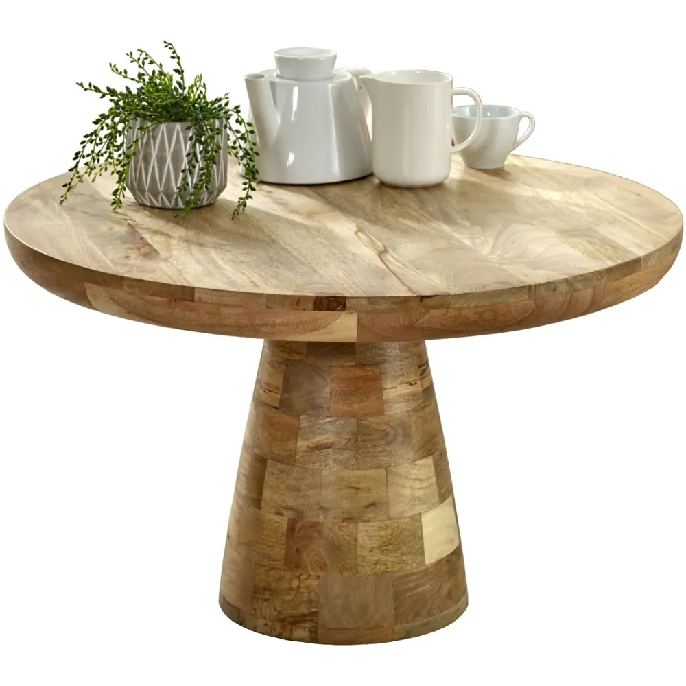 Surrey Mushroom Coffee Table - Brown, Solid Wood