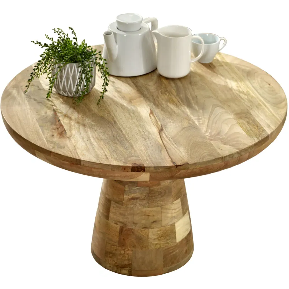 Surrey Mushroom Coffee Table - Brown, Solid Wood