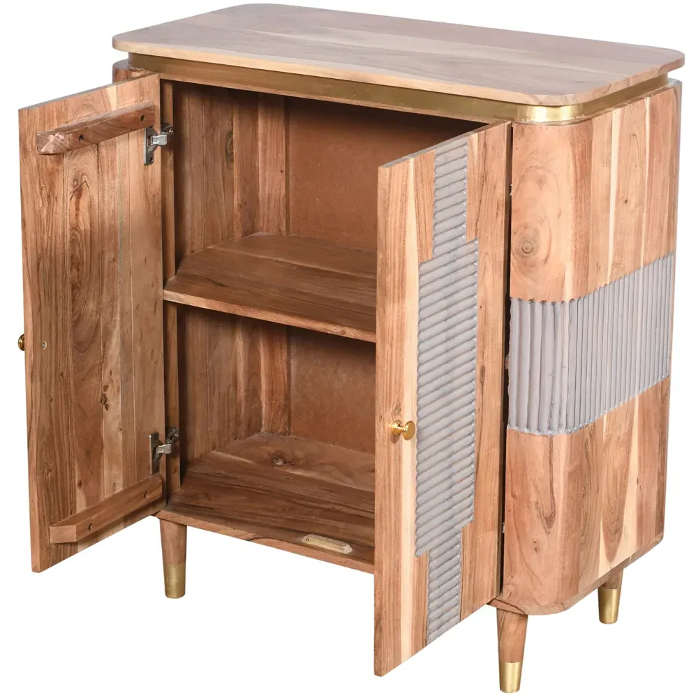 Wilton 2 Door Sideboard - Brown, Acacia Wood