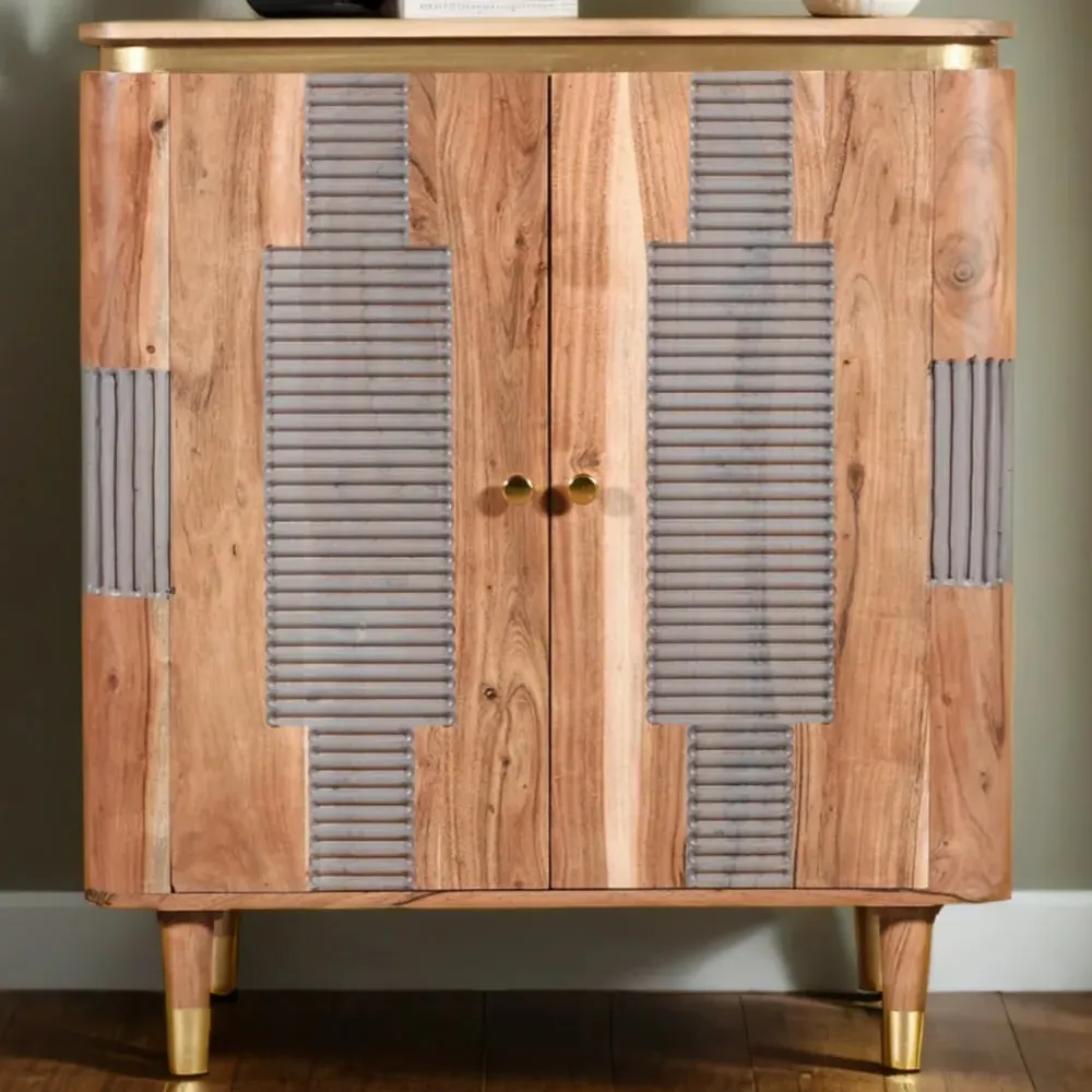 Wilton 2 Door Sideboard - Brown, Acacia Wood