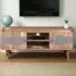 Wilton 2 Door TV Unit - Brown, Acacia Wood