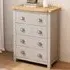 Argenta 4 Drawer Chest of Drawers - Light Grey