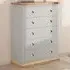 Bomporto 5 Drawer Chest of Drawers - Grey, Pine