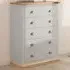 Bomporto 5 Drawer Chest of Drawers - Grey, Pine