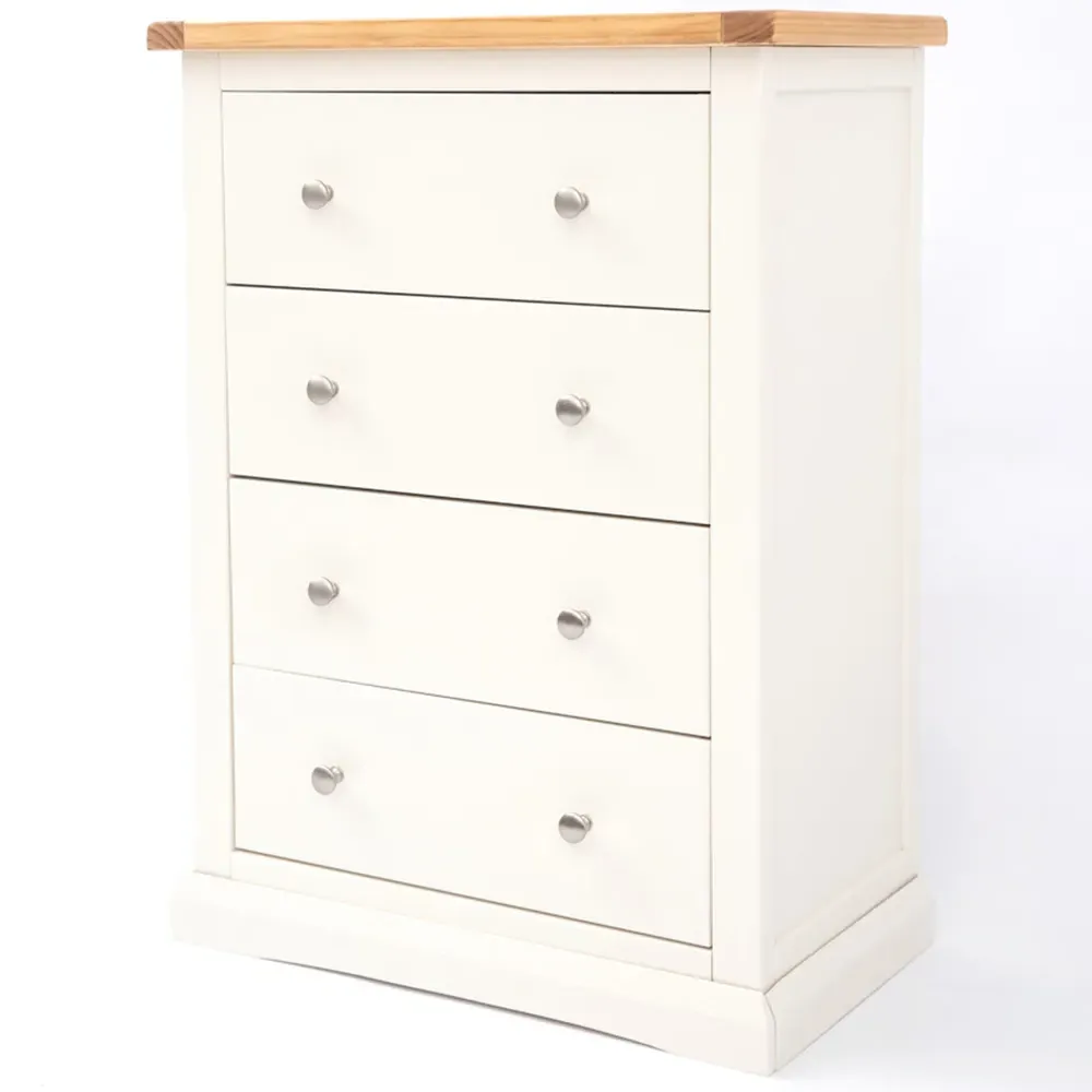 Castelli 4 Drawer Chest of Drawers - Off White