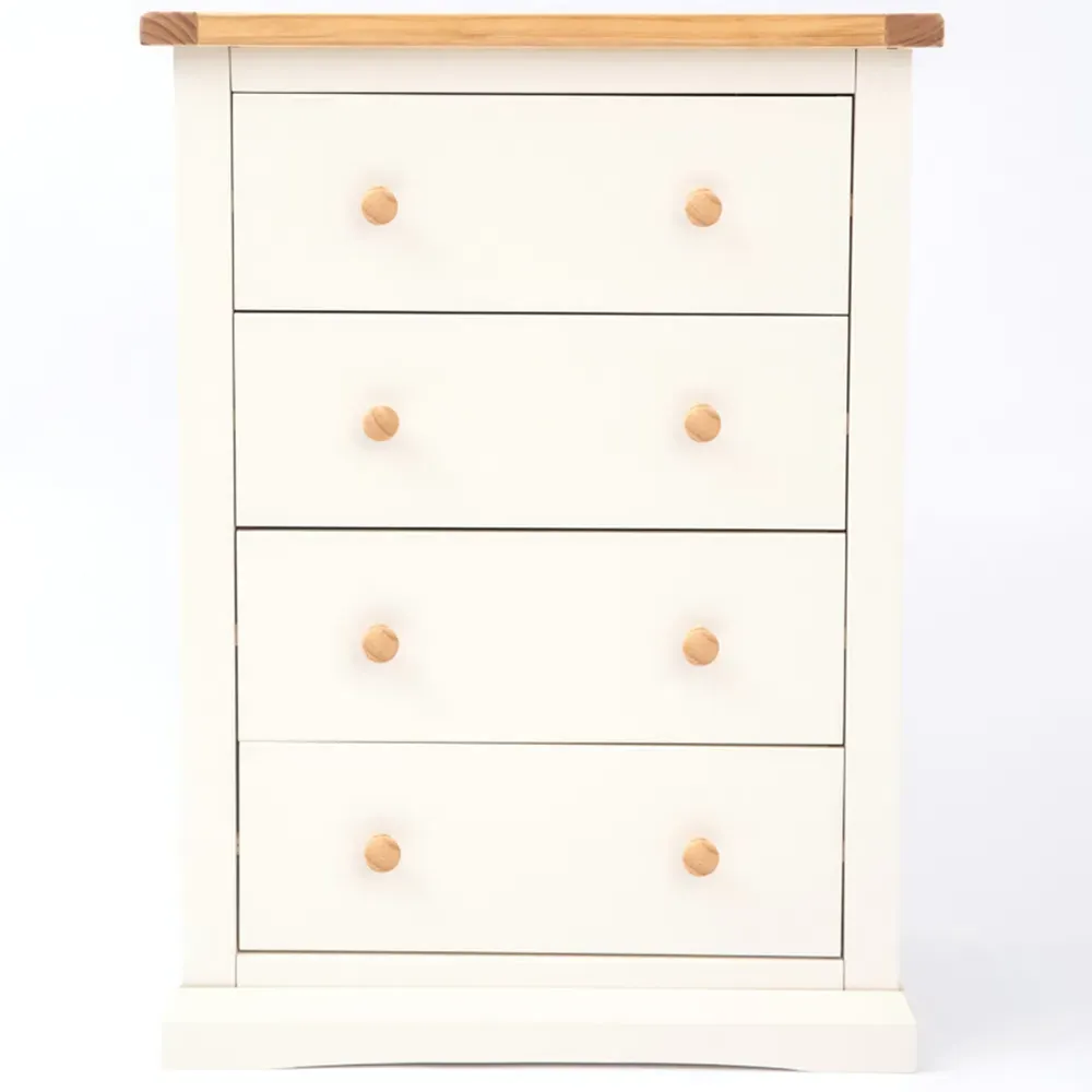 Castelli 4 Drawer Chest of Drawers - Off White