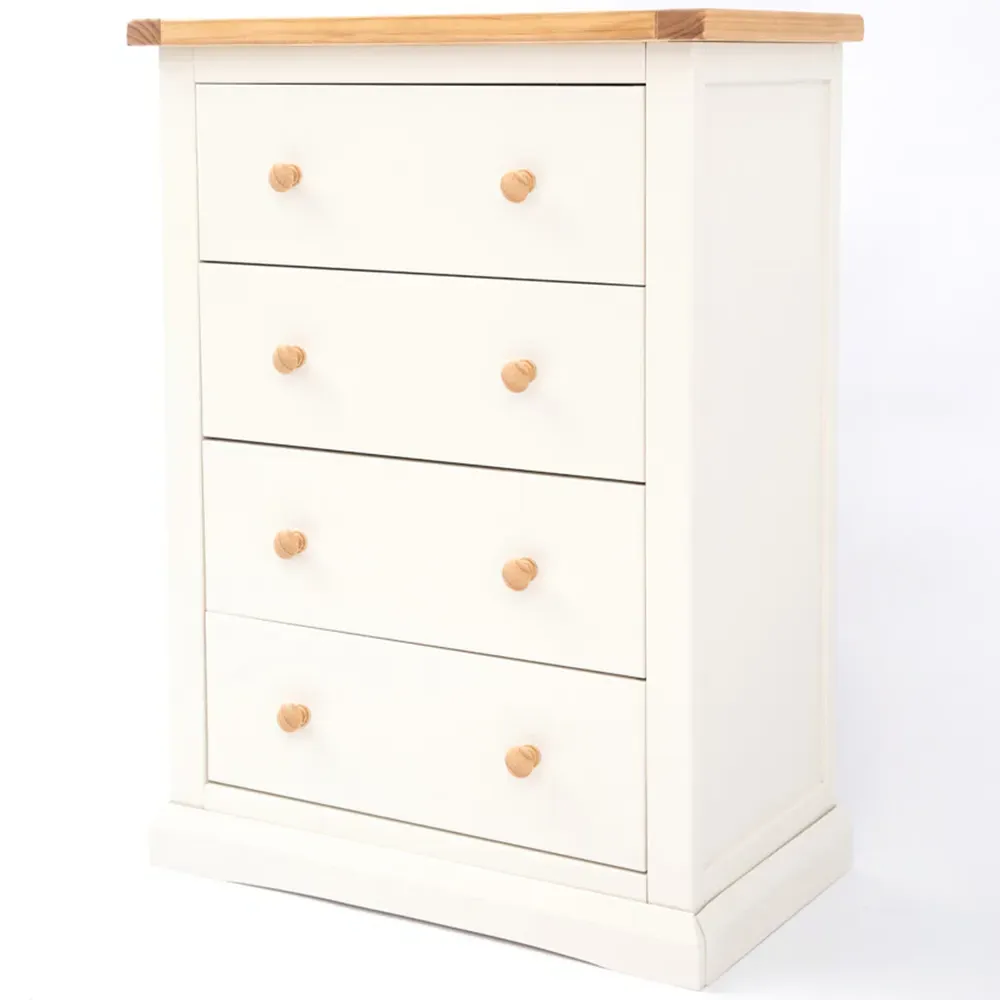 Castelli 4 Drawer Chest of Drawers - Off White