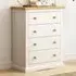 Castelli 4 Drawer Chest of Drawers - Off White