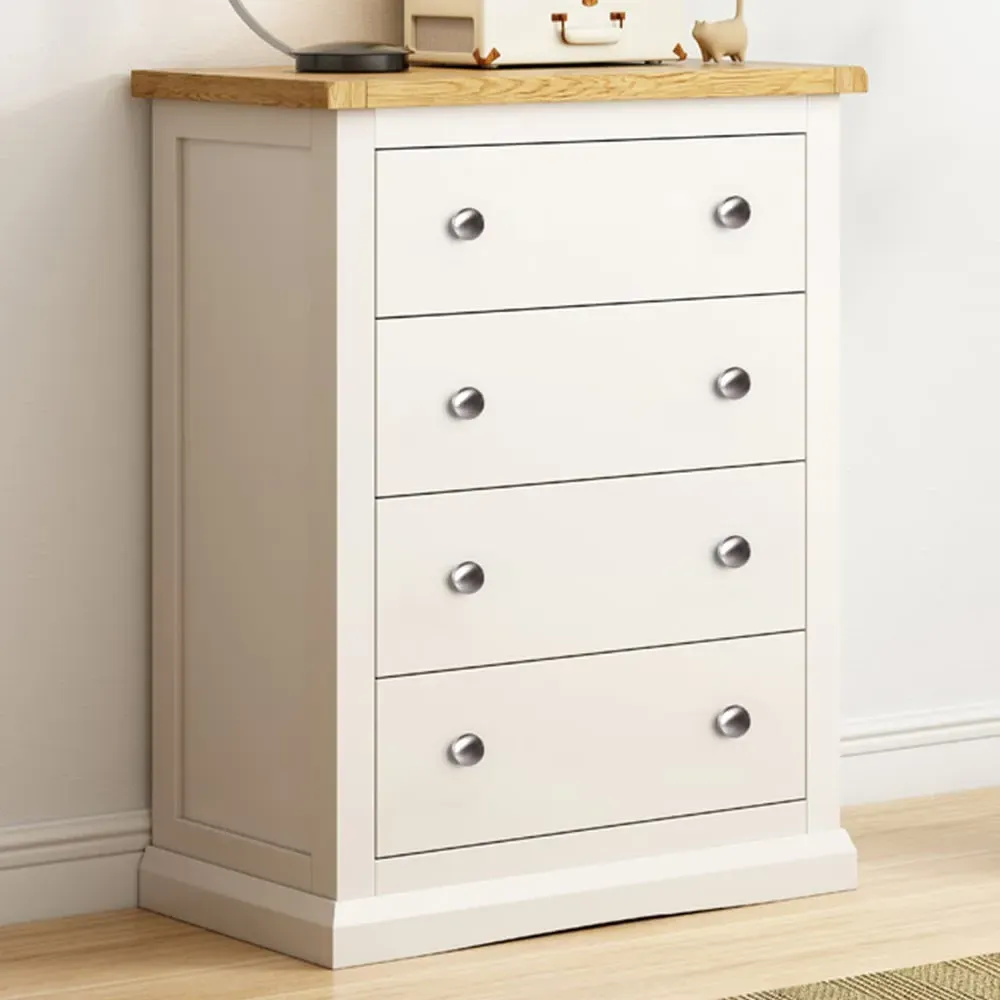 Castelli 4 Drawer Chest of Drawers - Off White image