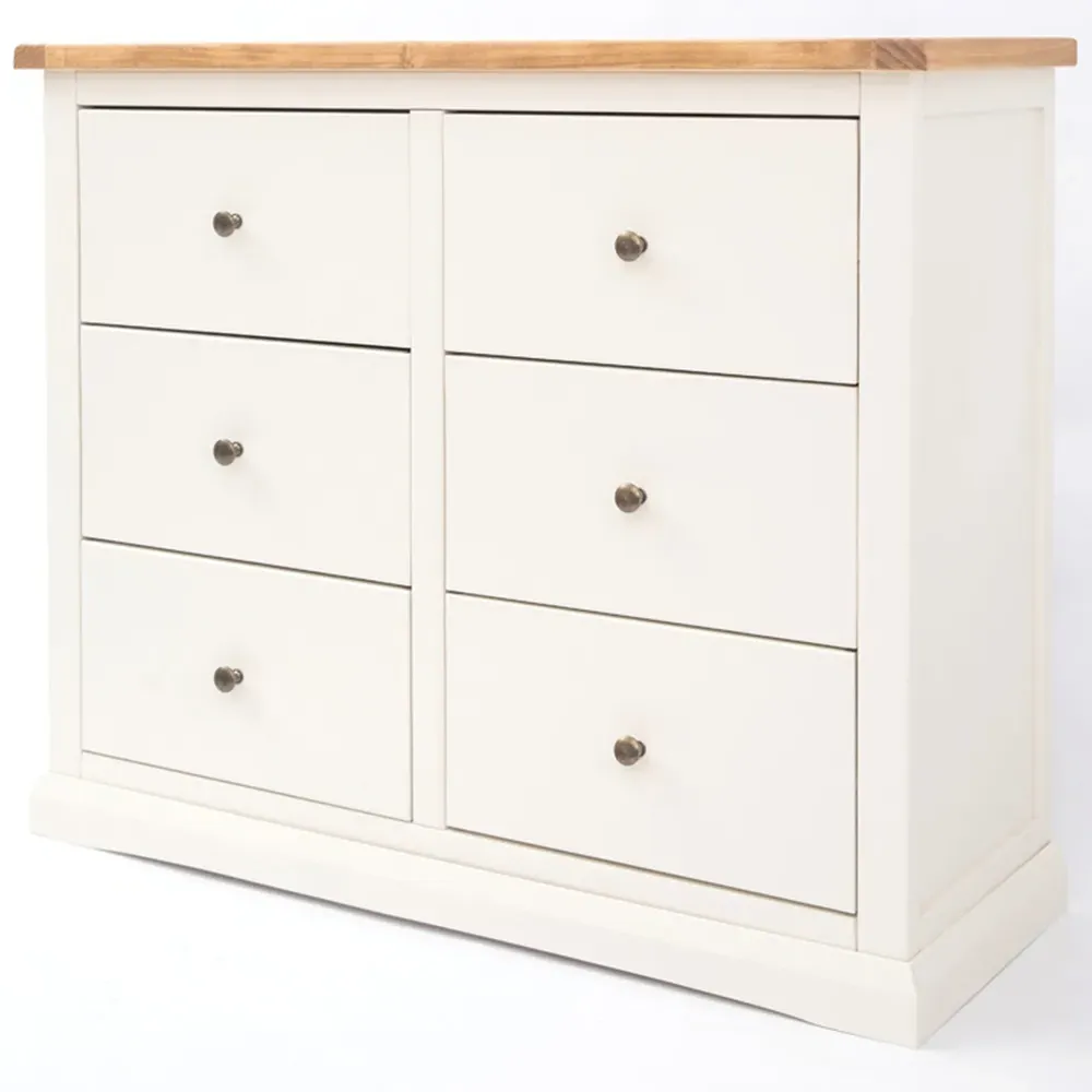 Castelli 6 Drawer Chest of Drawers - White
