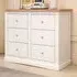 Castelli 6 Drawer Chest of Drawers - White, Pine