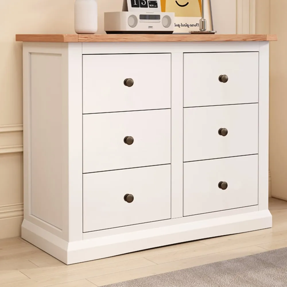 Castelli 6 Drawer Chest of Drawers - White image