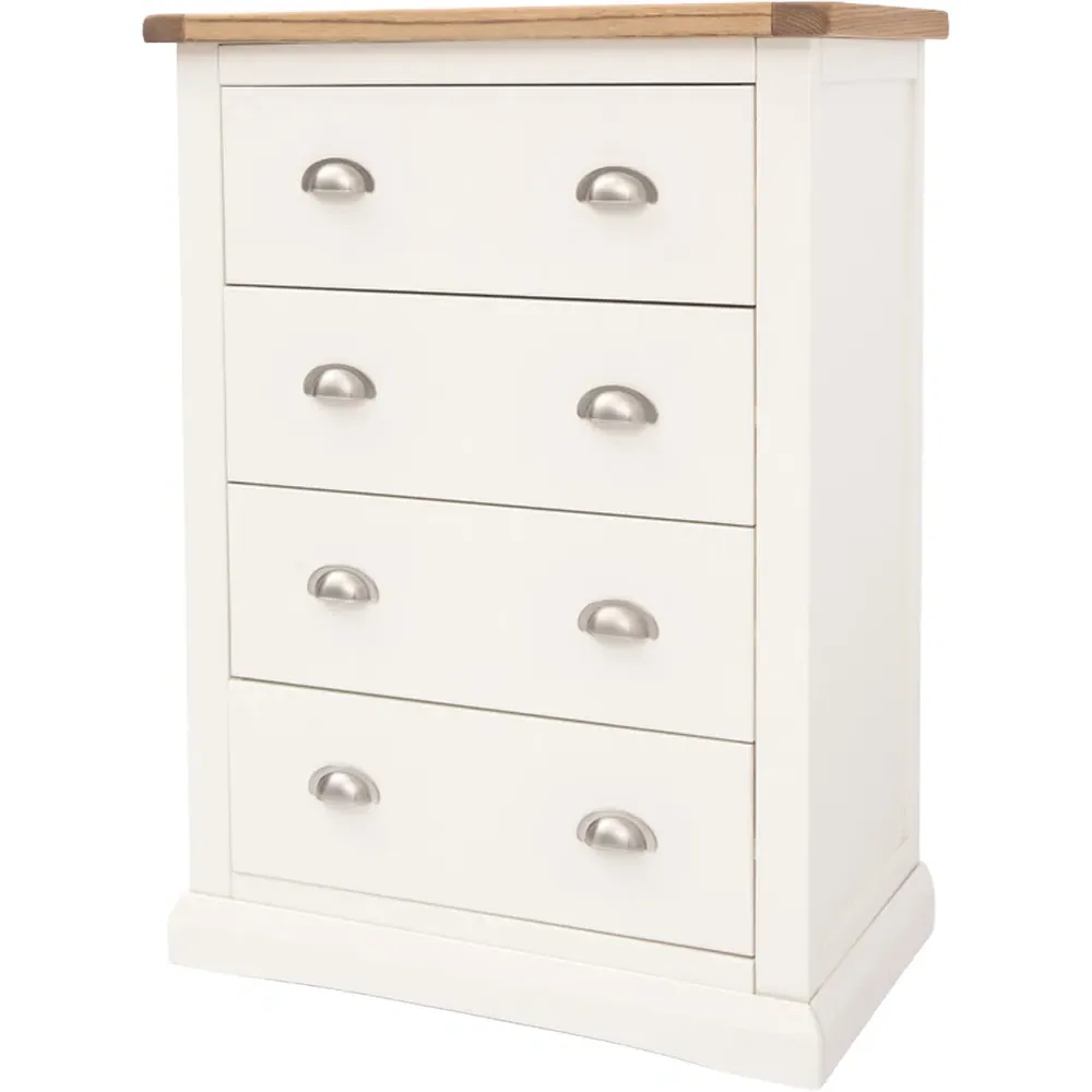 Cosenza 4 Drawer Chest of Drawers - Off White