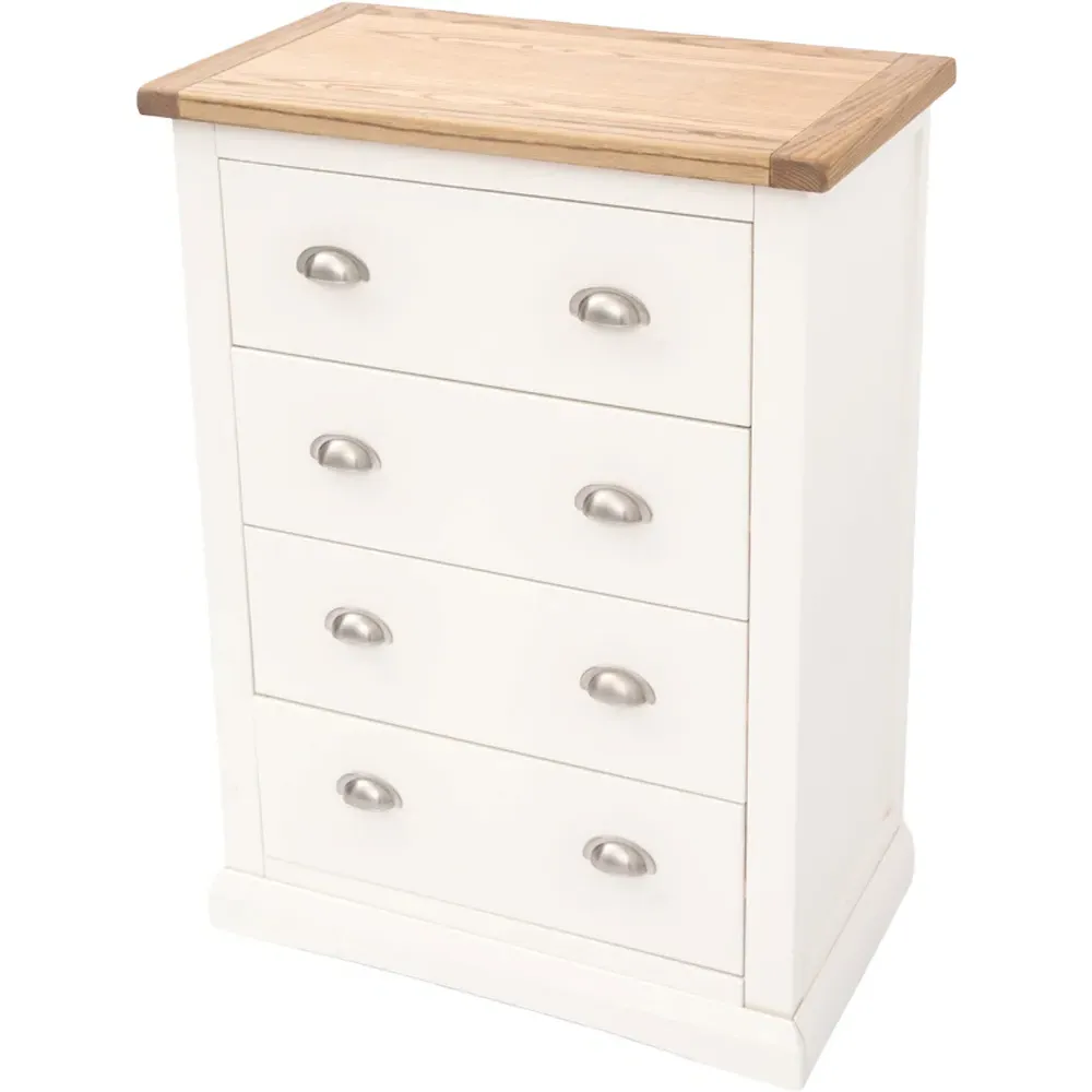 Cosenza 4 Drawer Chest of Drawers - Off White