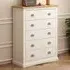Cosenza 5 Drawer Chest of Drawers - White