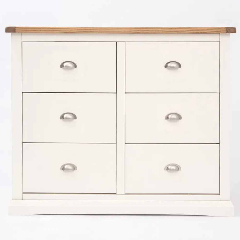 Cosenza 6 Drawer Chest of Drawers - White