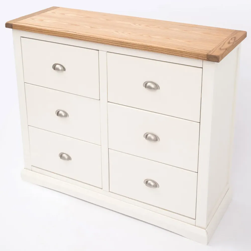 Cosenza 6 Drawer Chest of Drawers - White
