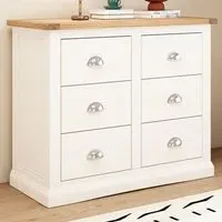 Cosenza 6 Drawer Chest of Drawers - White