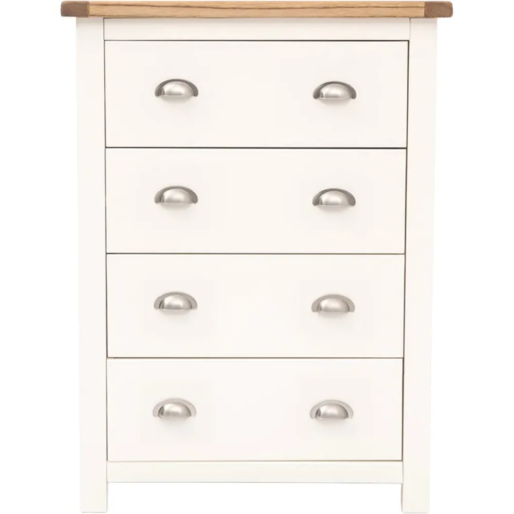 Lovere 4 Drawer Chest of Drawers - Off White