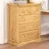 Lucca 4 Drawer Chest of Drawers - Brown, Pine