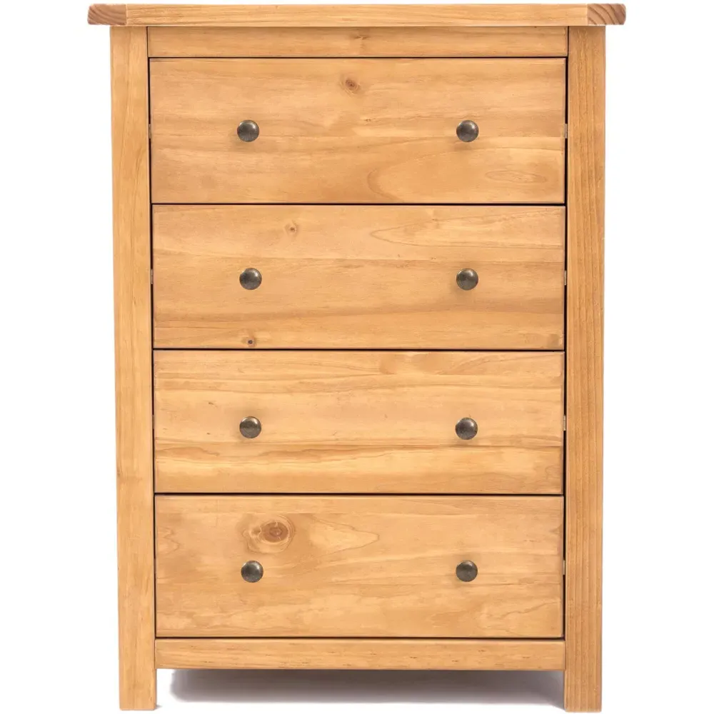 Lugo 4 Drawer Chest of Drawers - Brown, Pine