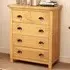 Lugo 4 Drawer Chest of Drawers - Brown, Pine