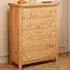 Lugo 5 Drawer Chest of Drawers - Brown, Pine Wood
