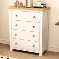 Maggiori 4 Drawer Chest of Drawers - Off White