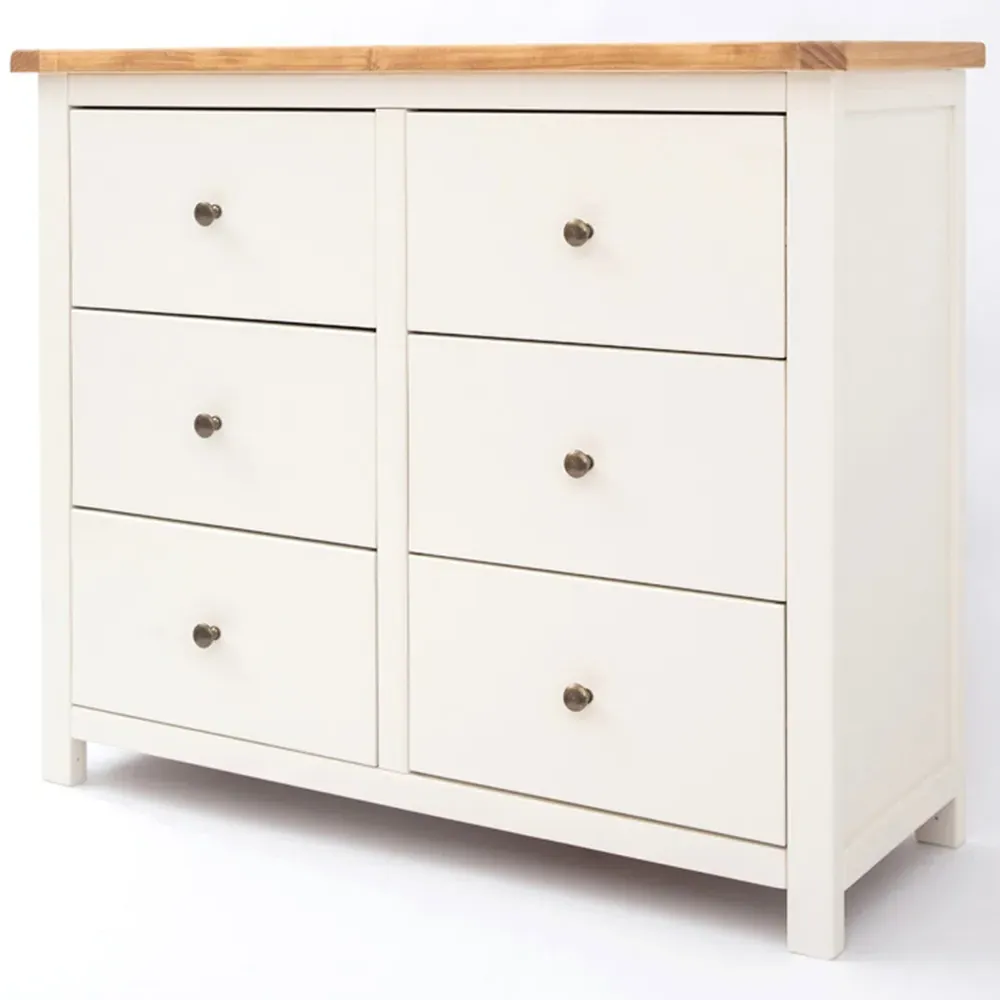 Maggiori 6 Drawer Chest of Drawers - White