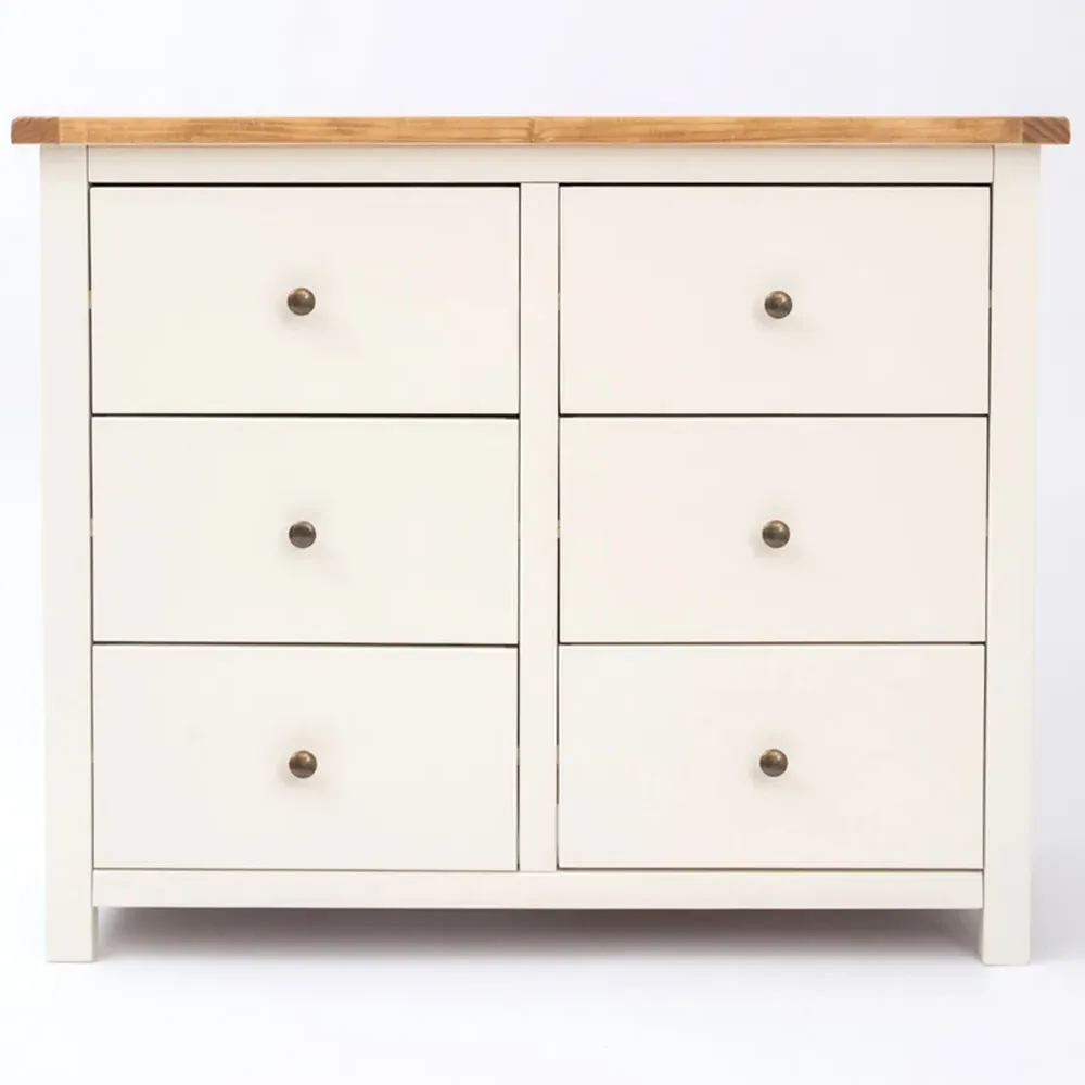 Maggiori 6 Drawer Chest of Drawers - White