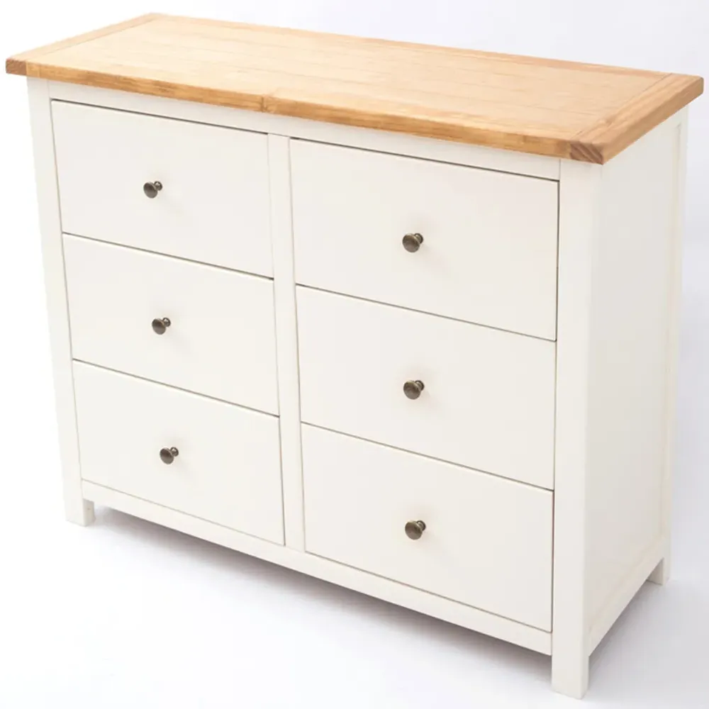 Maggiori 6 Drawer Chest of Drawers - White
