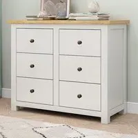 Maggiori 6 Drawer Chest of Drawers - White