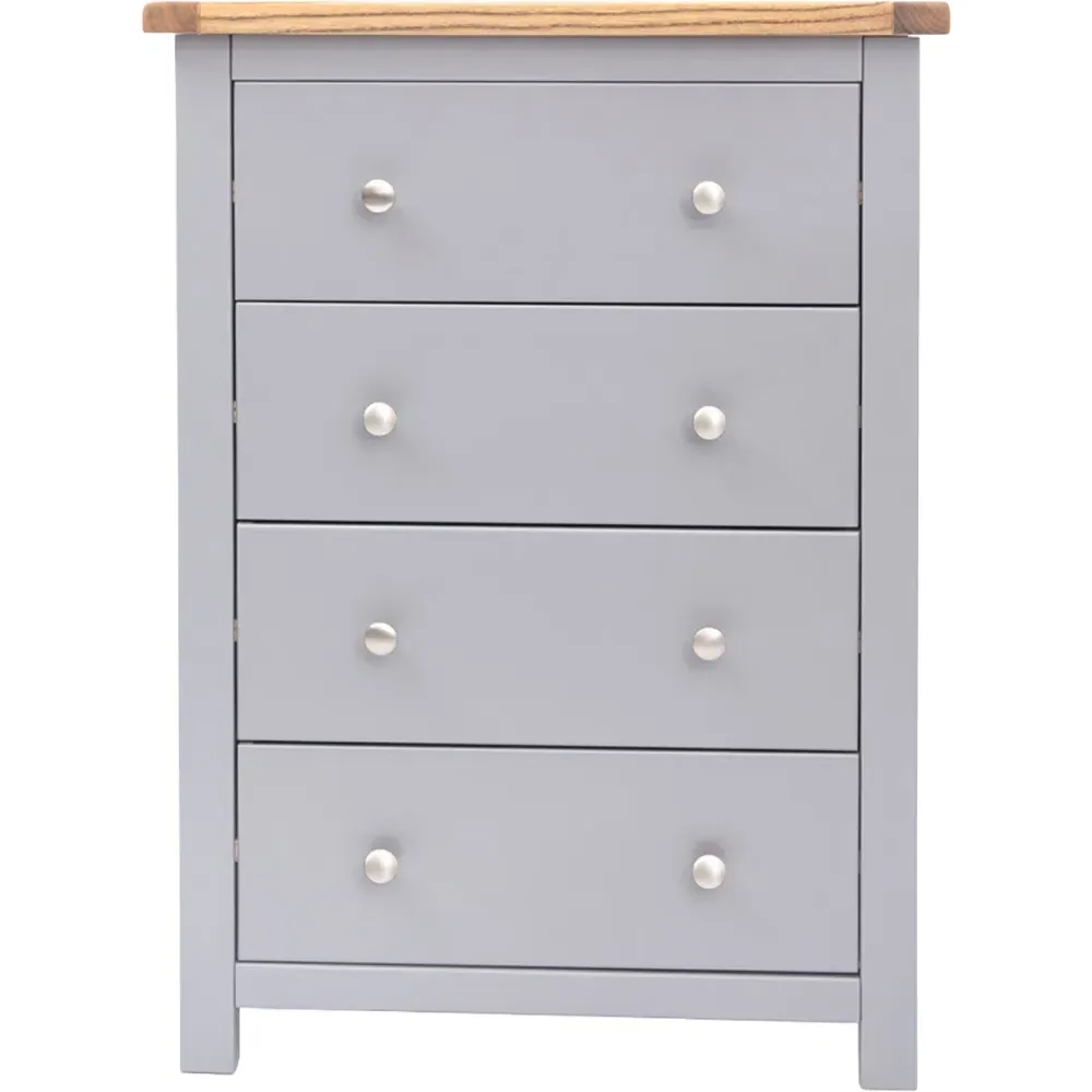Mirano 4 Drawer Chest of Drawers - Dark Grey