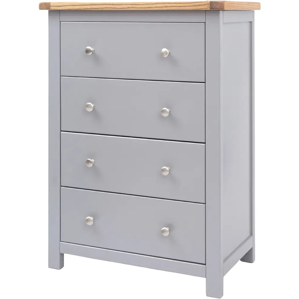 Mirano 4 Drawer Chest of Drawers - Dark Grey