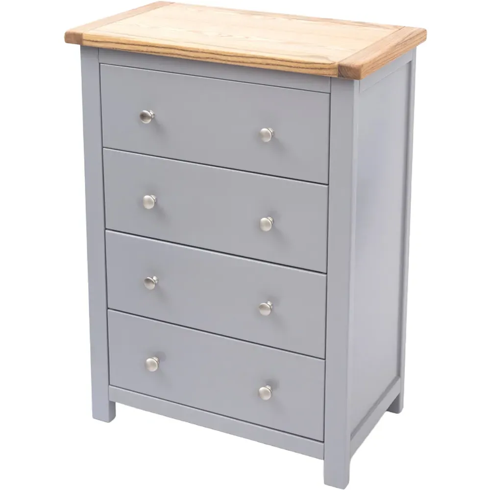Mirano 4 Drawer Chest of Drawers - Dark Grey