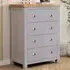 Mirano 4 Drawer Chest of Drawers - Dark Grey