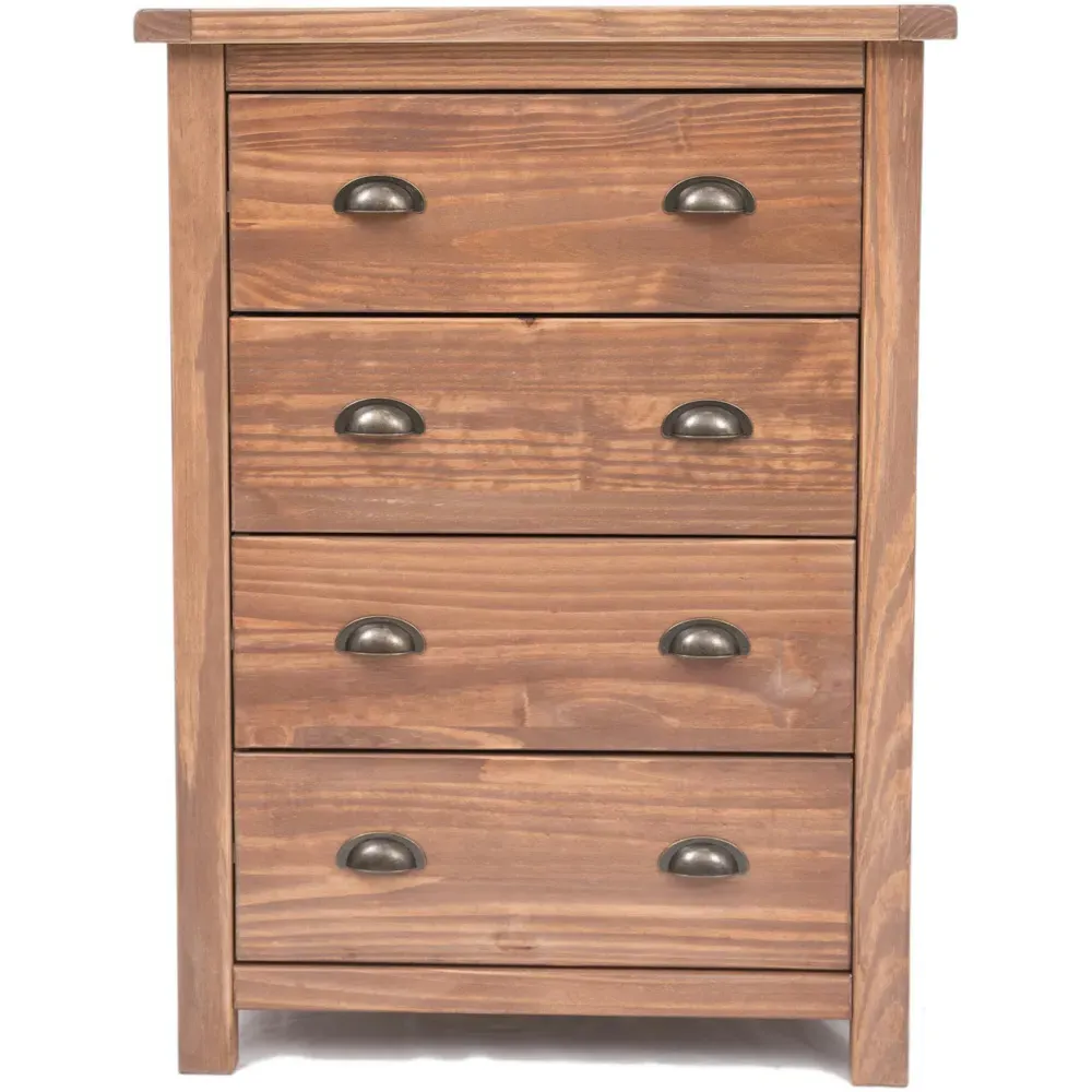 Padua 4 Drawer Chest of Drawers - Light Brown