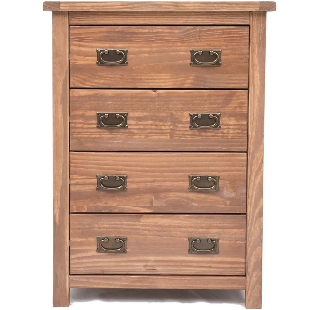 Padua 4 Drawer Chest of Drawers - Light Brown
