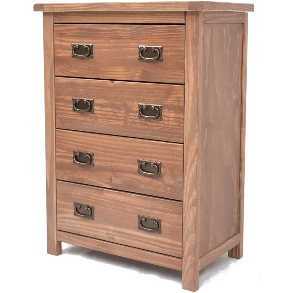 Padua 4 Drawer Chest of Drawers - Light Brown