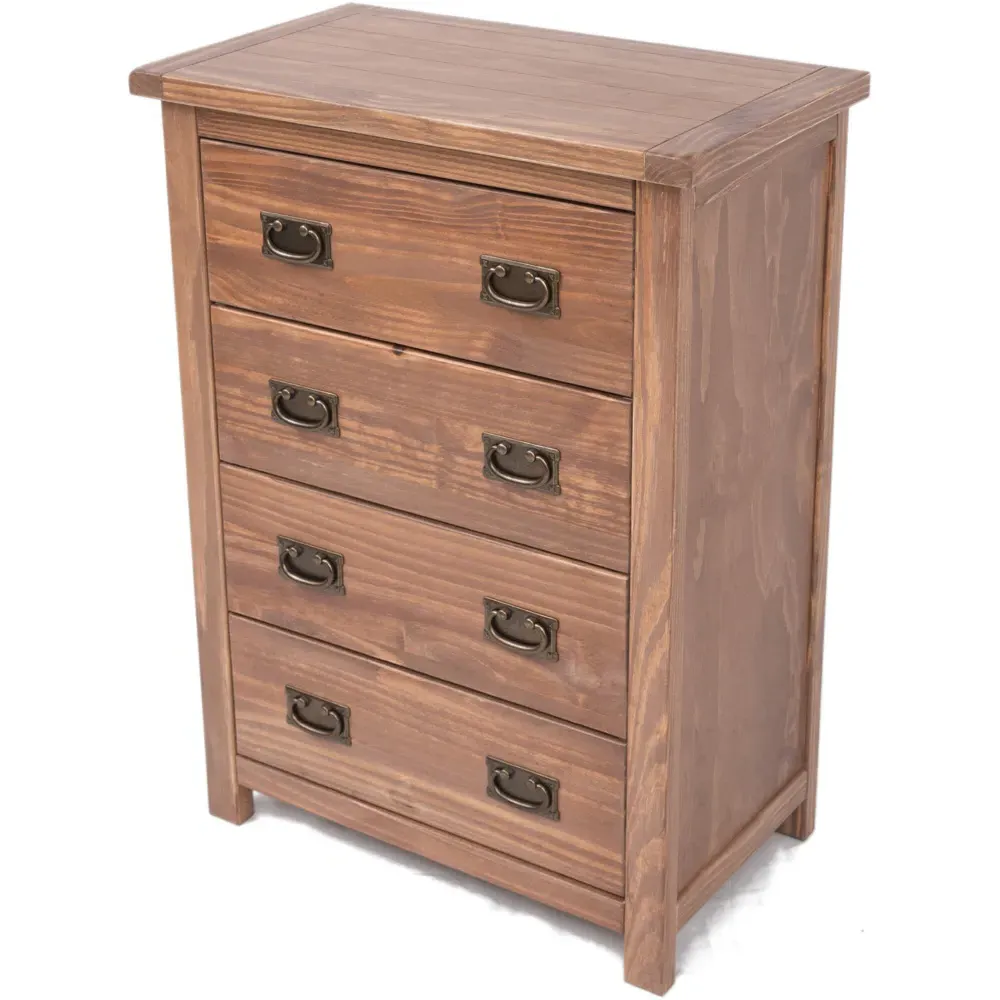 Padua 4 Drawer Chest of Drawers - Light Brown