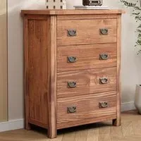 Padua 4 Drawer Chest of Drawers - Light Brown