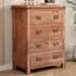 Padua 4 Drawer Chest of Drawers - Light Brown