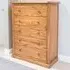 Salerno 5 Drawer Chest of Drawers - Brown