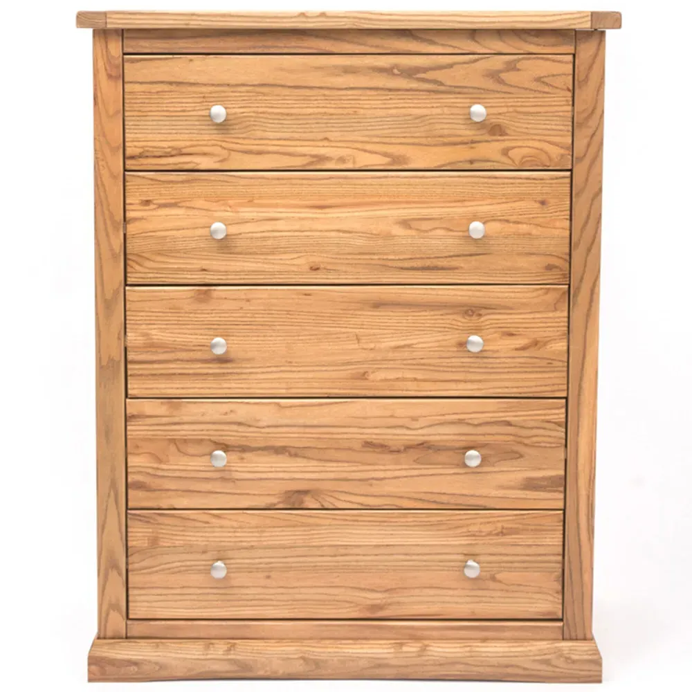 Salerno 5 Drawer Chest of Drawers - Brown