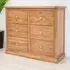 Salerno 6 Drawer Chest of Drawers - Brown