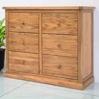 Salerno 6 Drawer Chest of Drawers - Brown