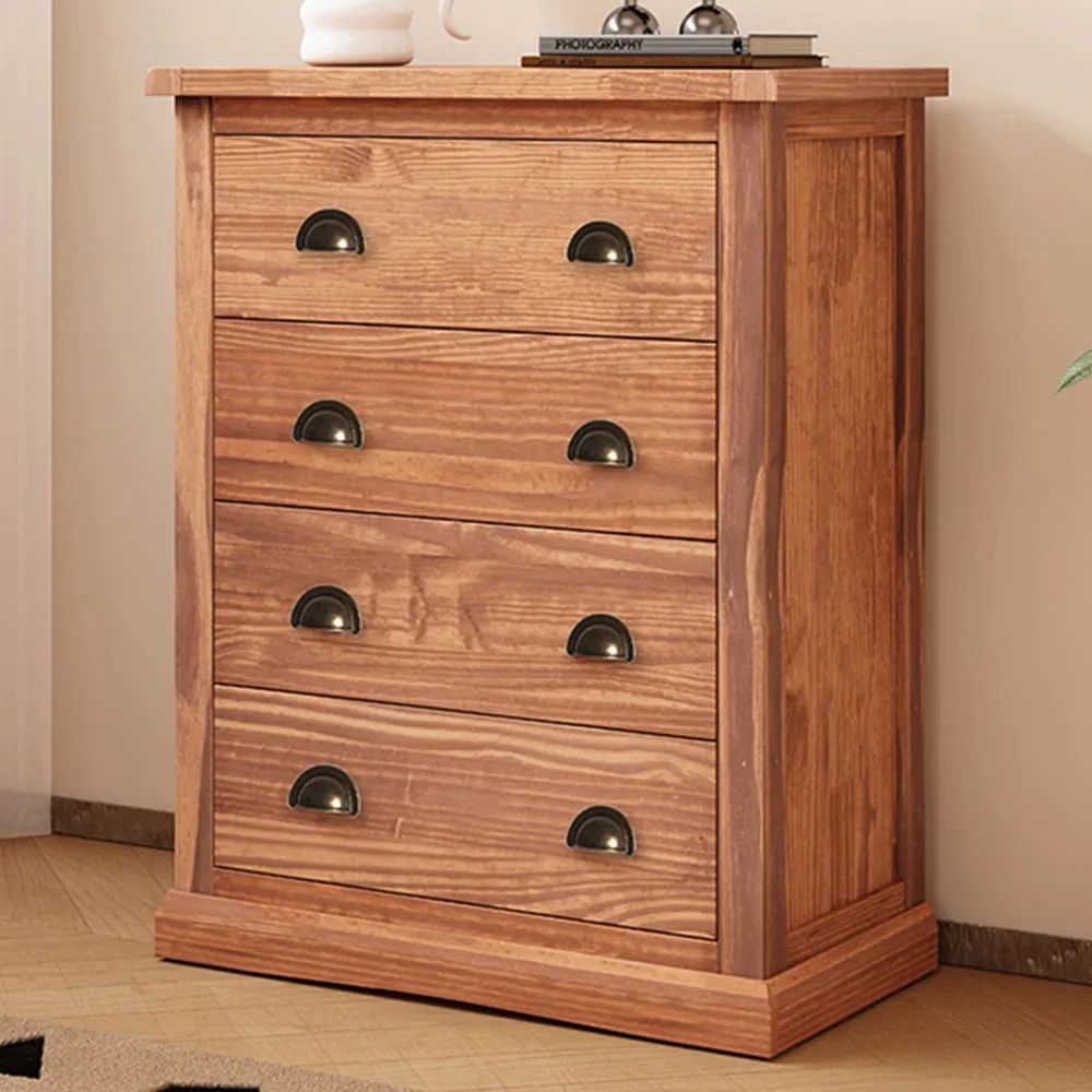 Tirolo 4 Drawer Chest of Drawers - Light Brown image